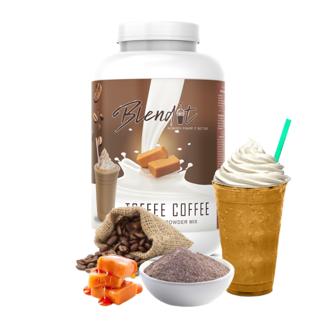 TOFFEE COFFEE FRAPPE MIX Blendit Frappe