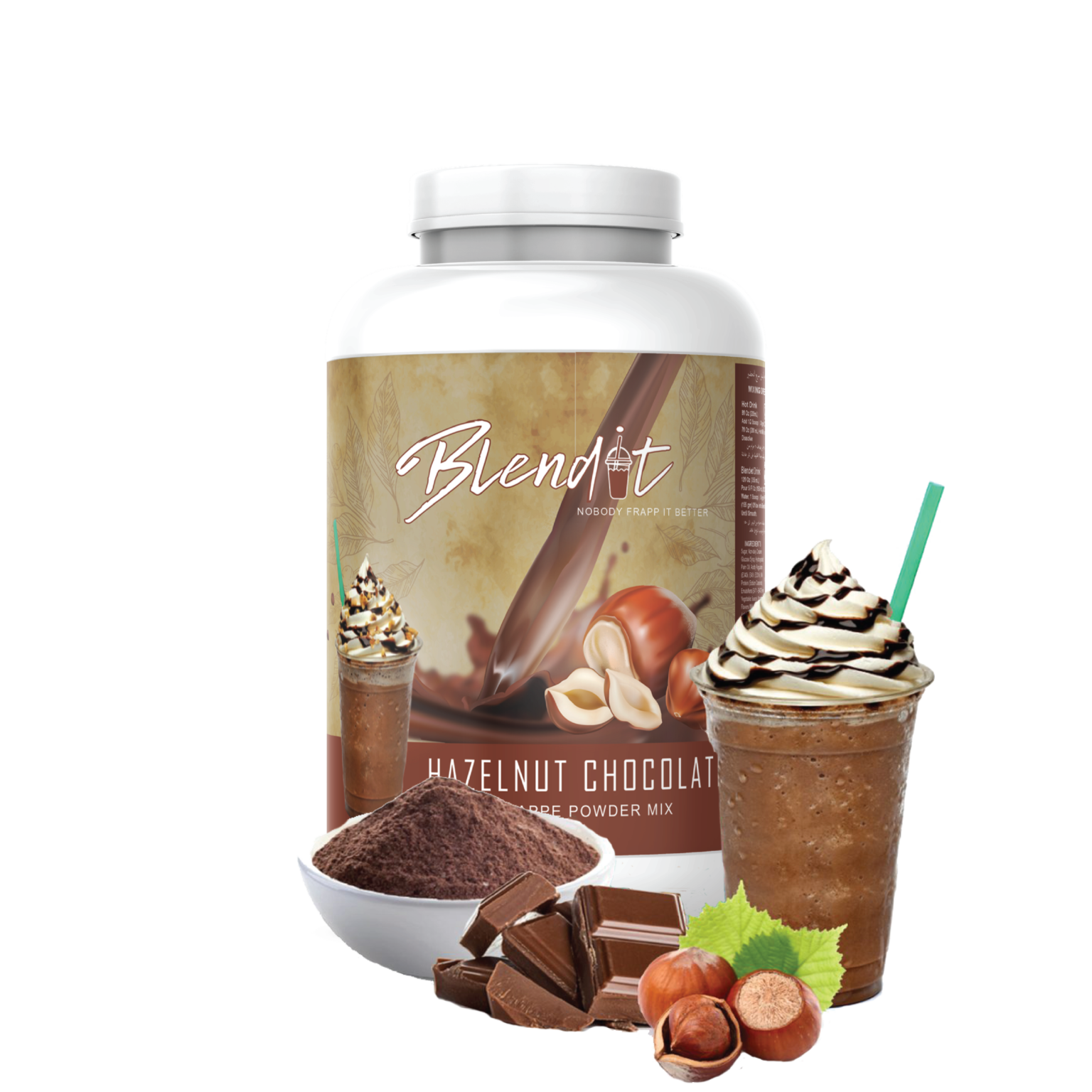 HAZELNUT CHOCOLATE FRAPPE MIX Blendit Frappe